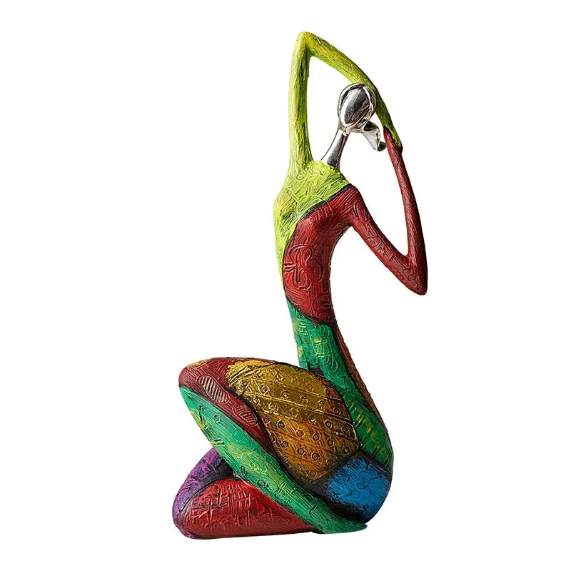 Nordic Colorful Abstract Modern Art Figurine