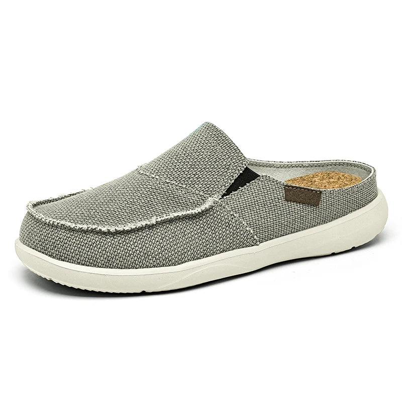 Mens Mesh Breathable Half Slippers