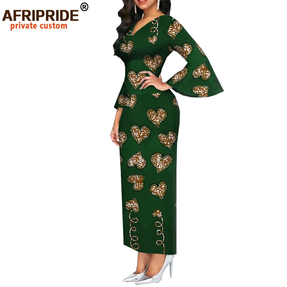 African Dashiki Bodycon Long Dress