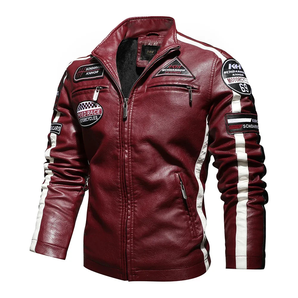 Mens Fashion New Biker Leather Jacket