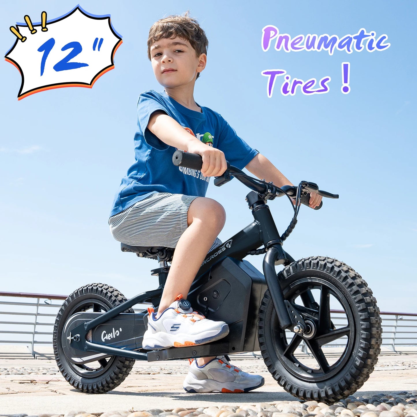 EVERCROSS Electric Balance Bike for Kids 100W with12"Tires