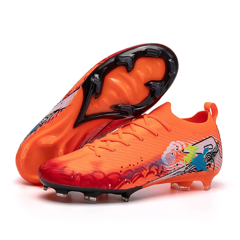 Soccer Cleats FG Non-Slip Long Spikes Ultralight