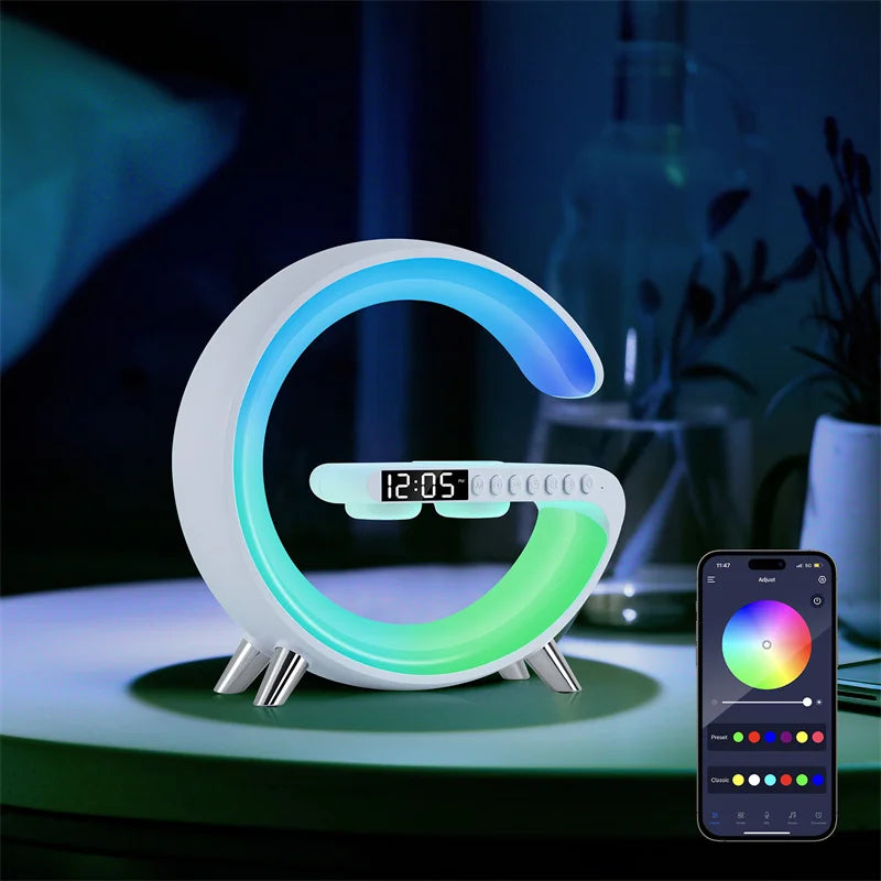 G Shaped LED Lamp Bluetooth Speaker