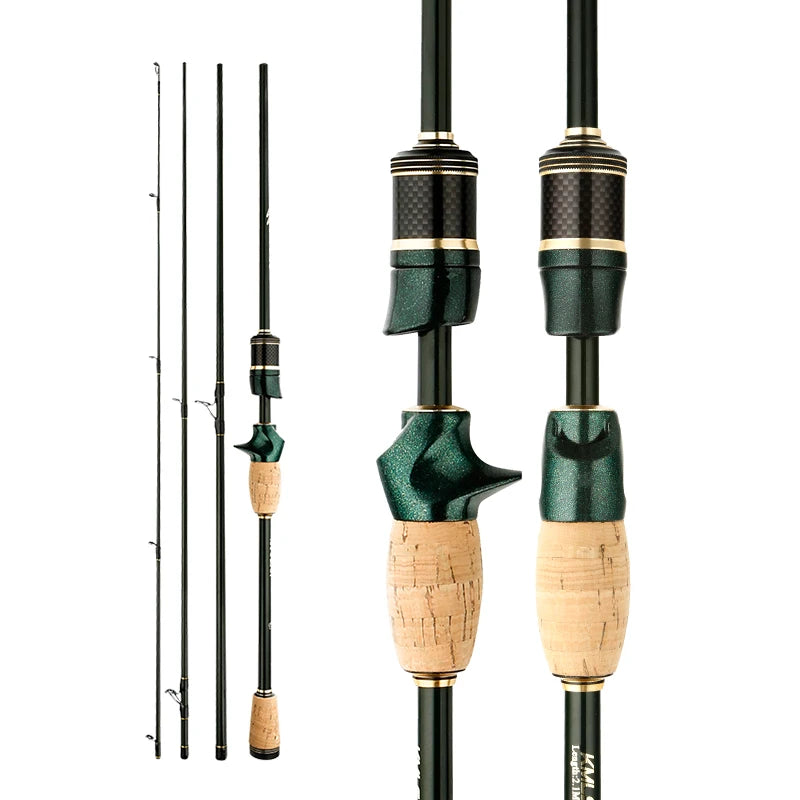 CEMREO Spinning Casting Carbon Fishing Rod 4-5 Sections