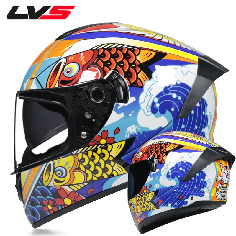 Full Face Double Visor Racing Helmet