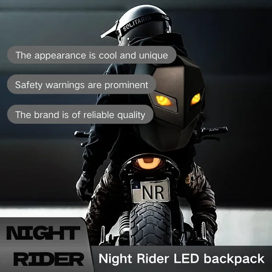 LED Backpack Carbon Fiber The Dark Knight Waterproof