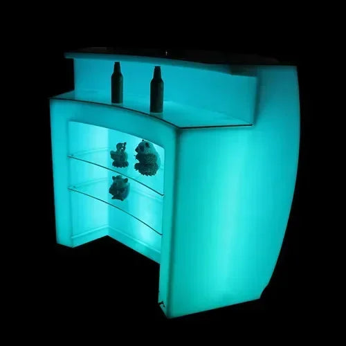 LED-Lit Counter Round Bar Colorful Creative Furniture