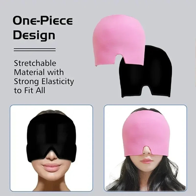 Gel Cold Hot Head Ice Cap Head Wrap