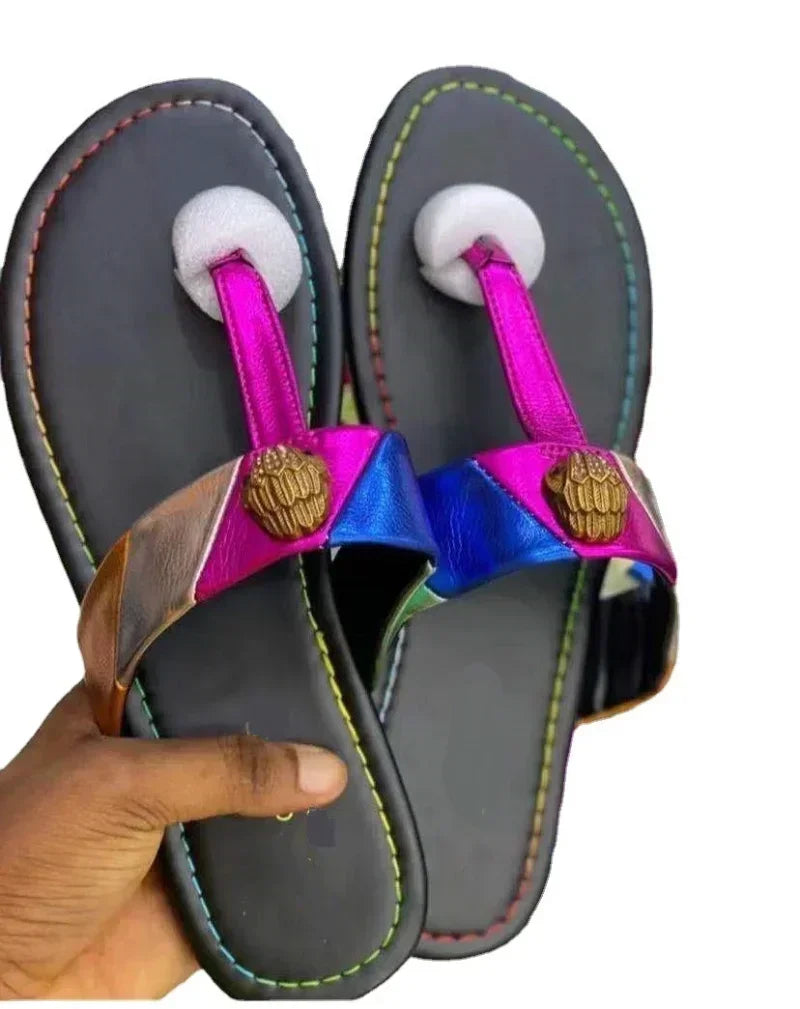 American Fashion Women's Designer Casual Flip Flops