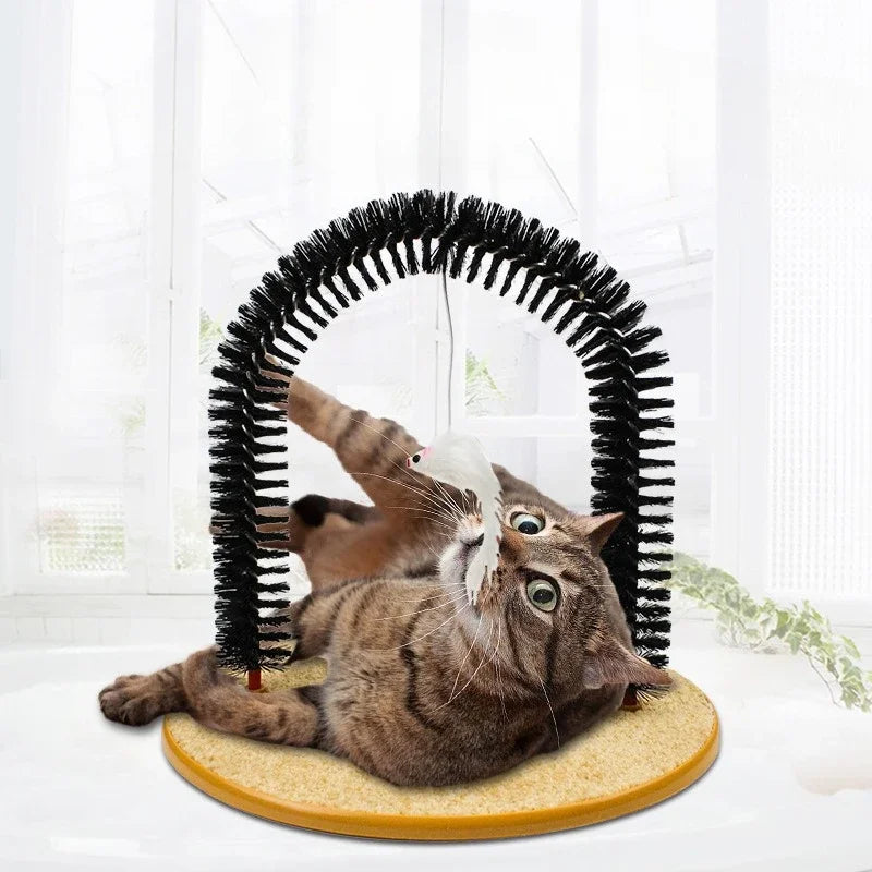 Cat Interactive Toy Arch Self-Grooming Device Pet Brush