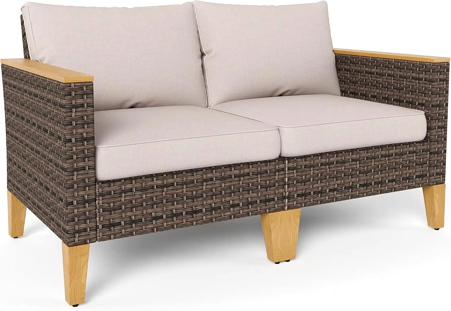 12 Piece Curved Outdoor Sectional Sofa Set