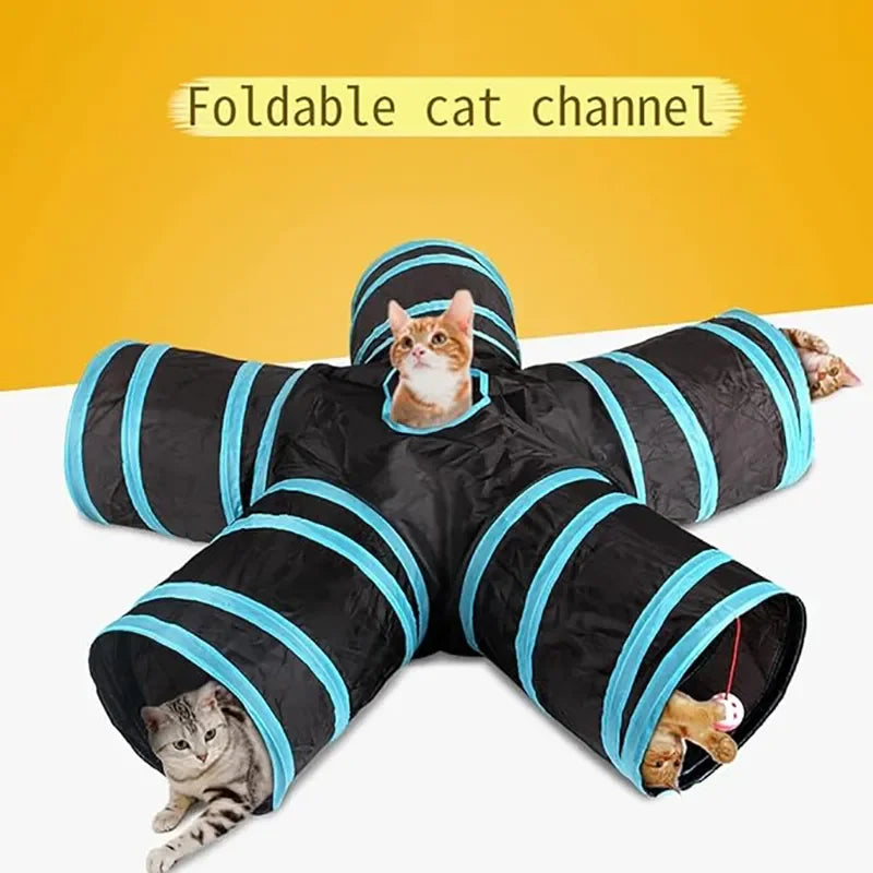Wear-Resistant Cat Play Tunnel Foldable