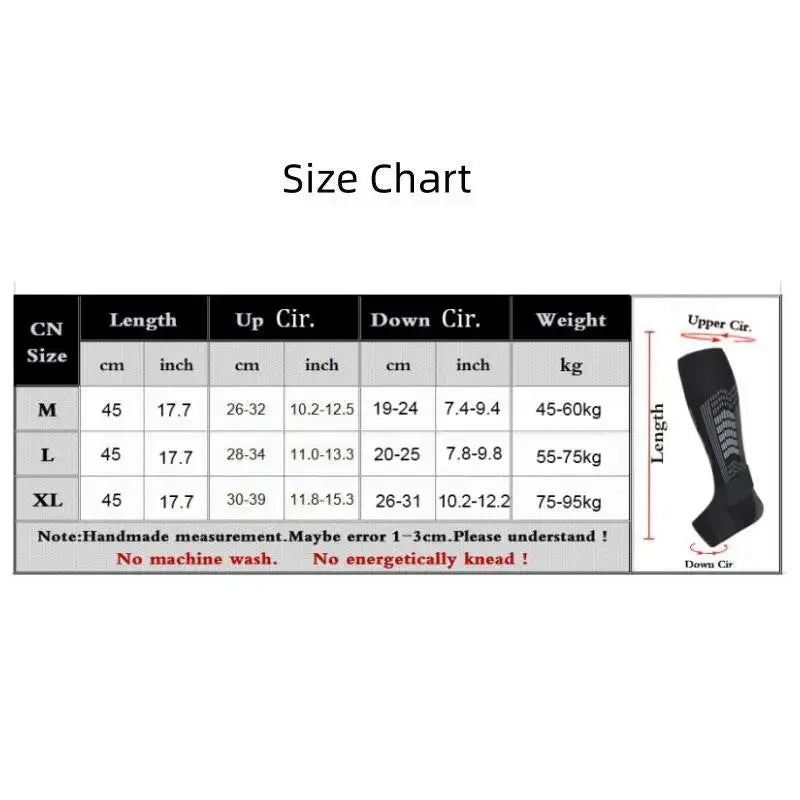 1Pair Calf Compression Sleeve Varicose Veins,Torn Calf,Pain Relief