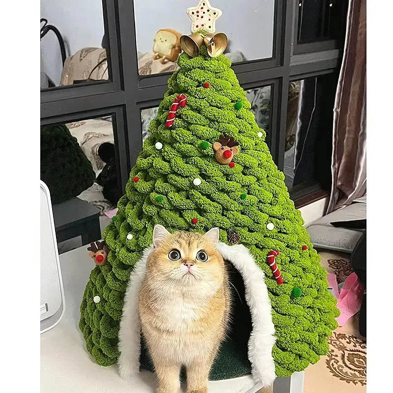 Christmas Tree Bed DIY Yarn Tools Package Homemade