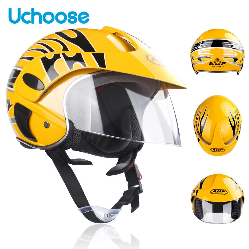Child Motorcycle Helmet 3-9 Years Abs Unisex