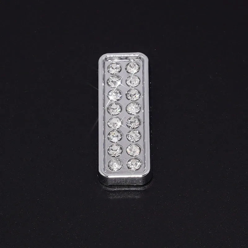 Silver Rhinestone Letters Numbers Car Stickers for Women and Girls