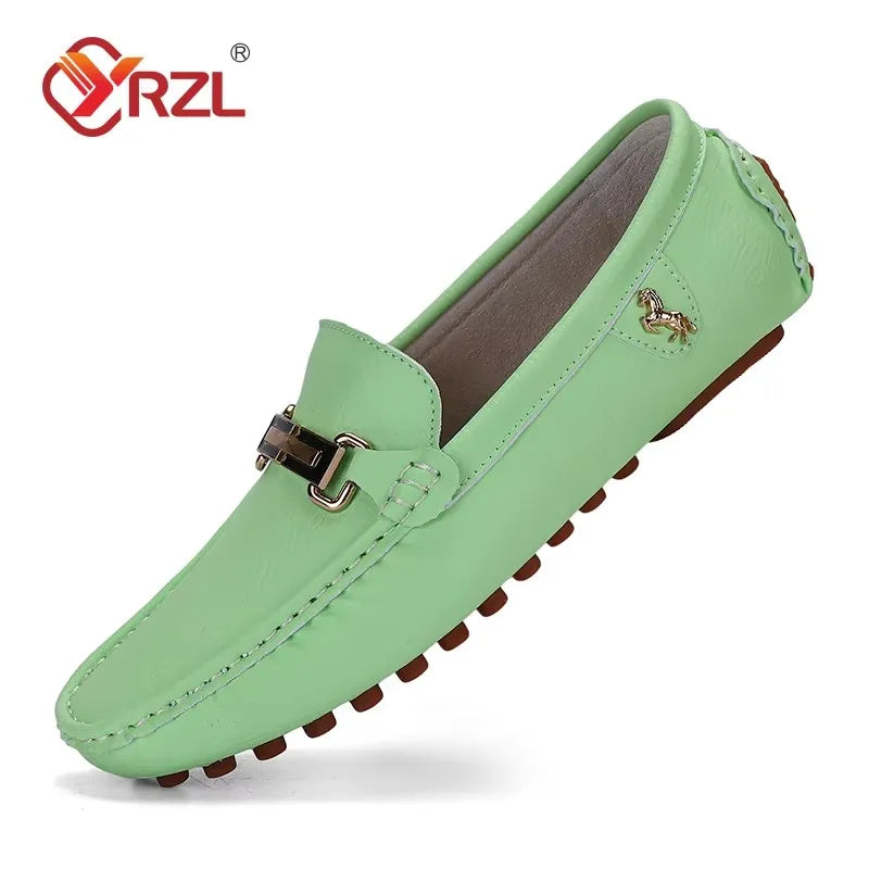 Handmade Leather Slip-On Moccasins