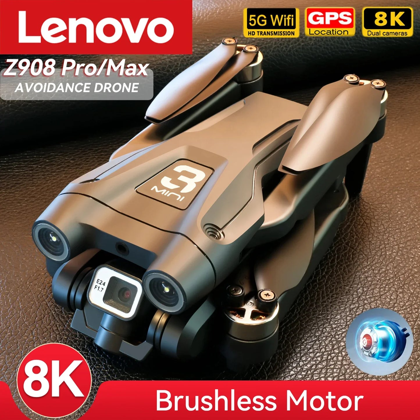 Lenovo Z908Pro Pro Max Drone 8K Profesional HD