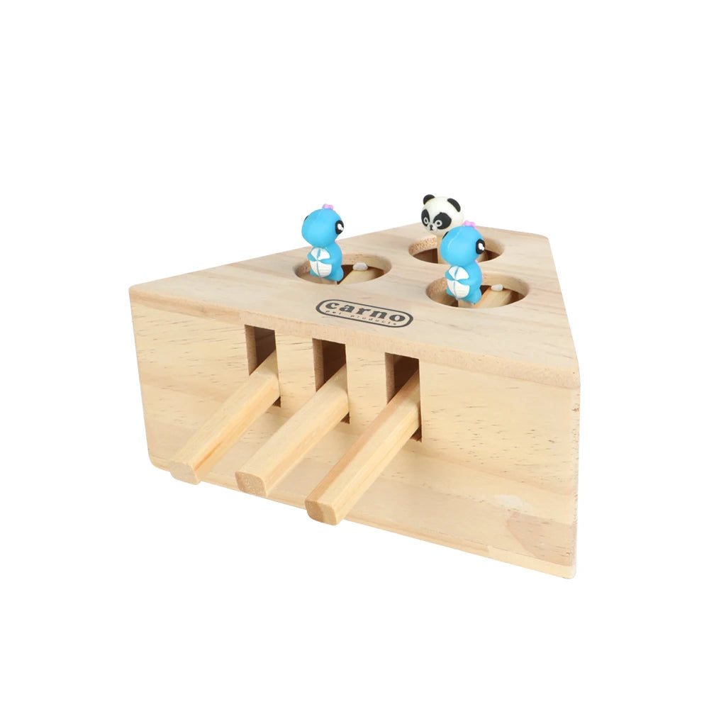 Mouse Holes Interactive Wooden Cat Hunt Toy