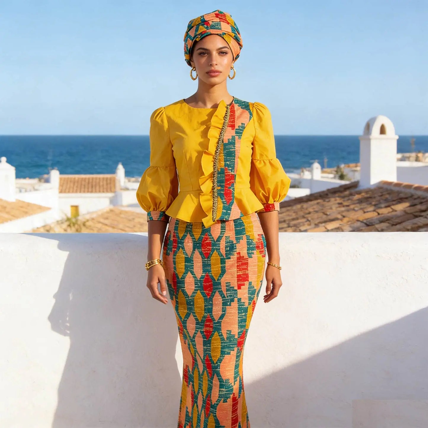 African Women Skirt Set