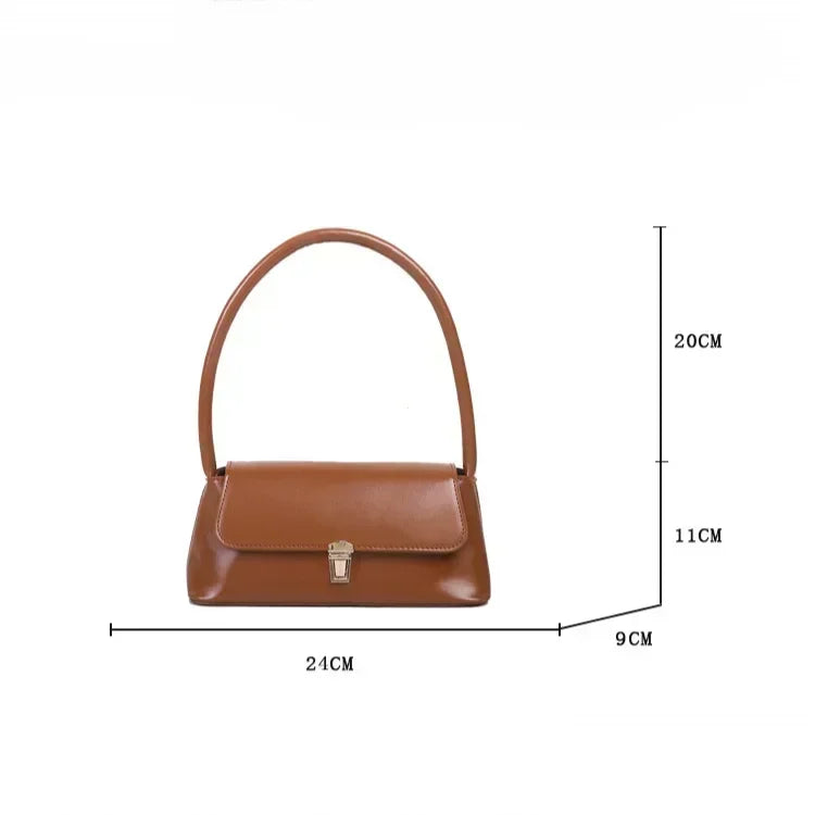 Fashion Underarm Shoulder Bag Solid Color