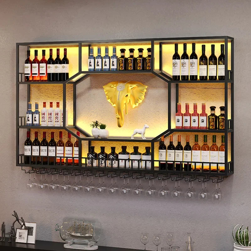 Display Cabinet Bar Liquor Shelf