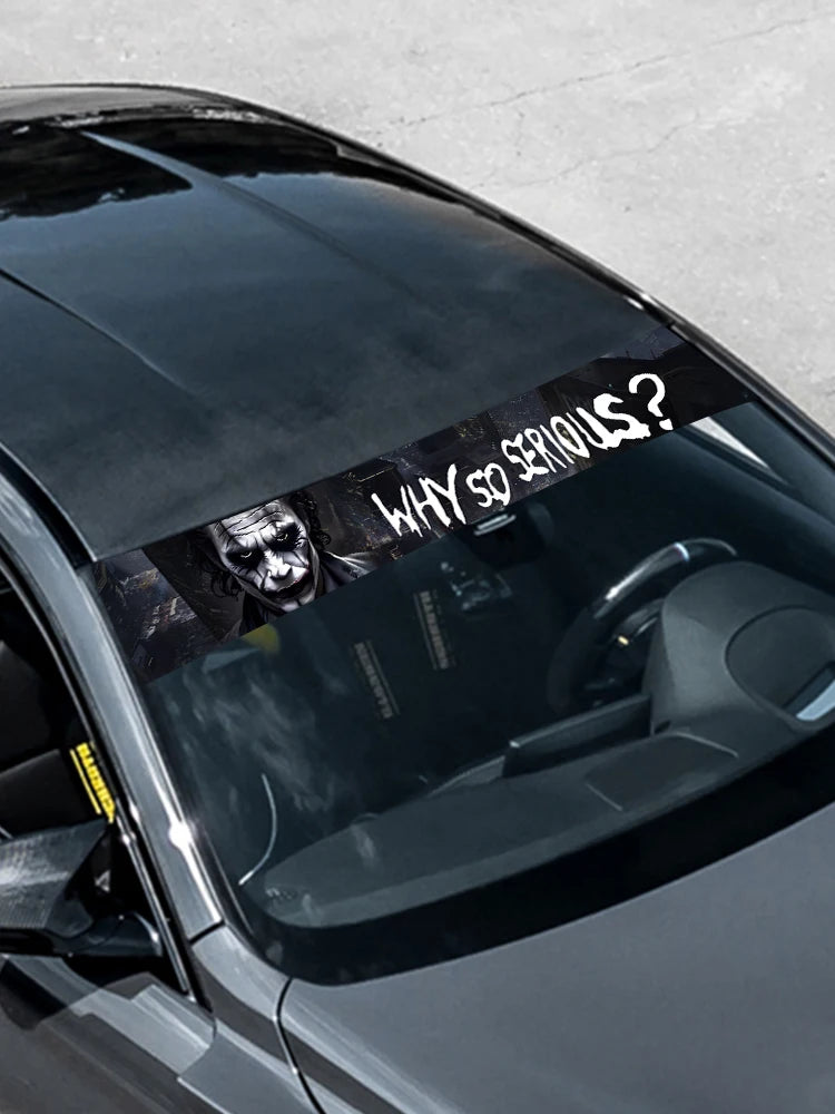 Why So Serious Joker Front Rear Windshield Window Stickers