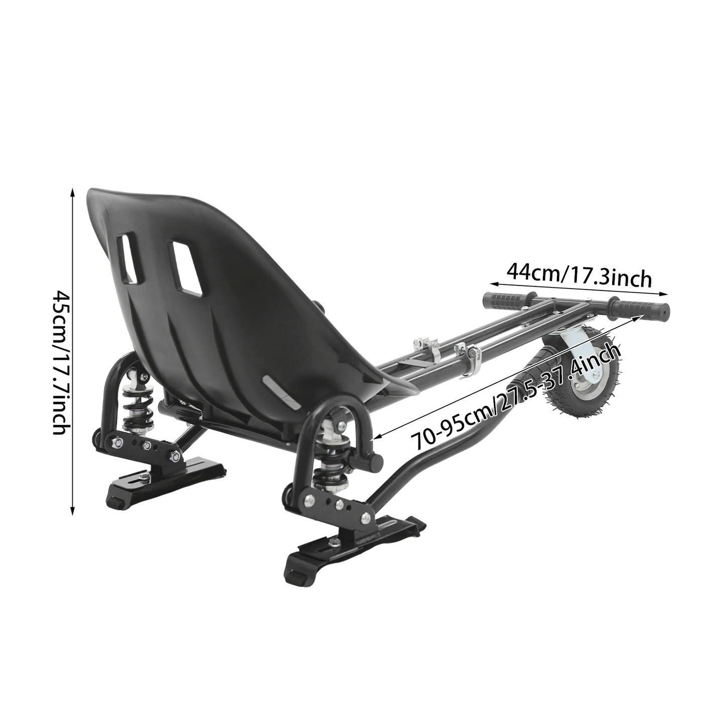 Scooter with Wheel Adjustable Frame Seat Load 220 lbs