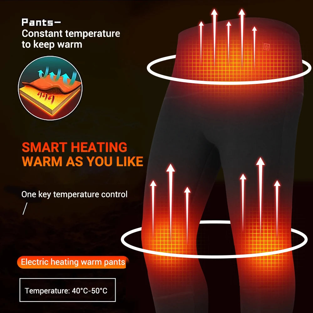 Heated Thermal Underwear Men Women