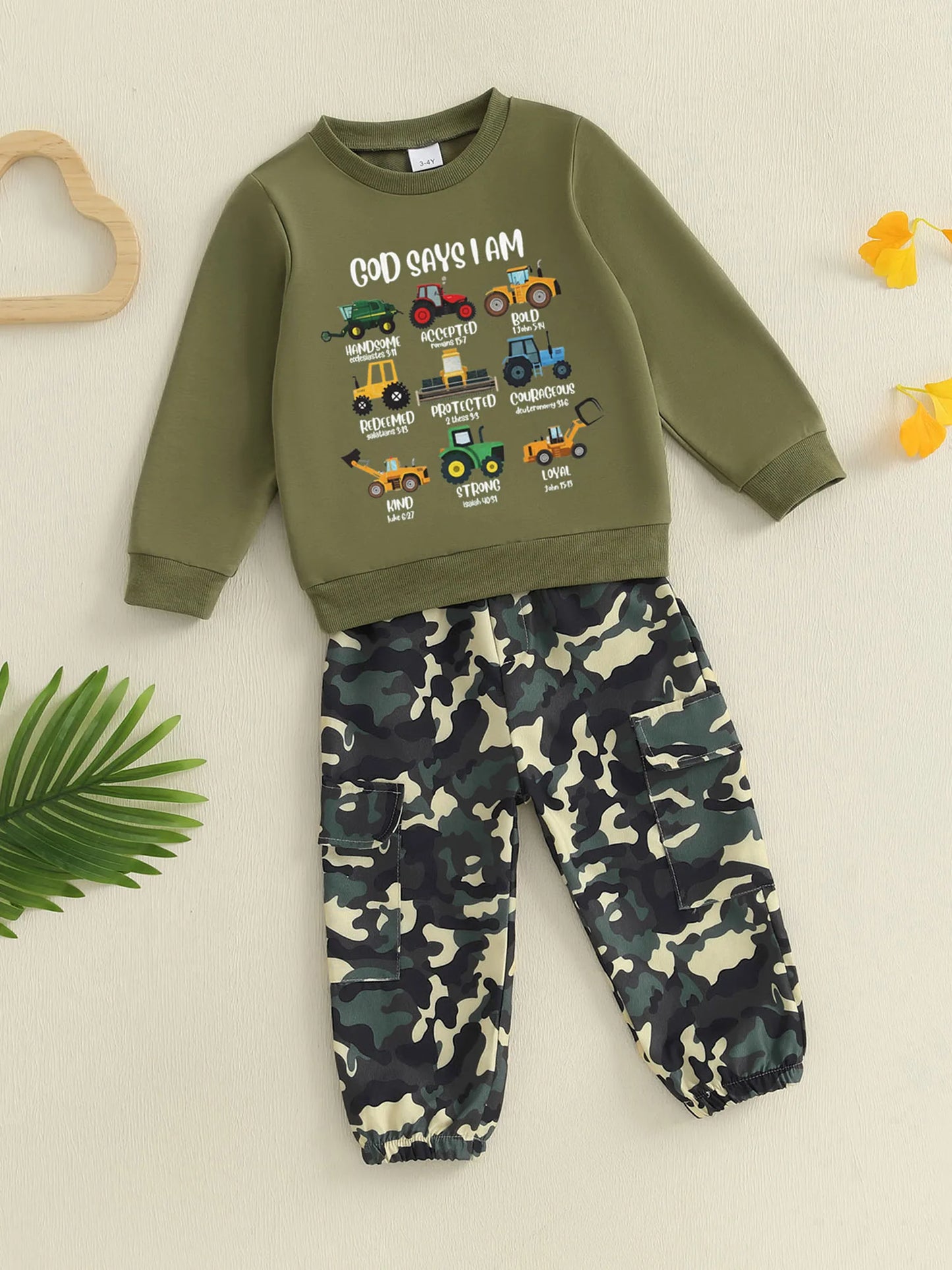 2-Piece Outfit Long Sleeve Crew Neck