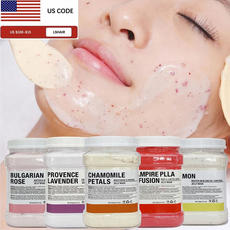 650G Jelly Face Mask Powder Facial