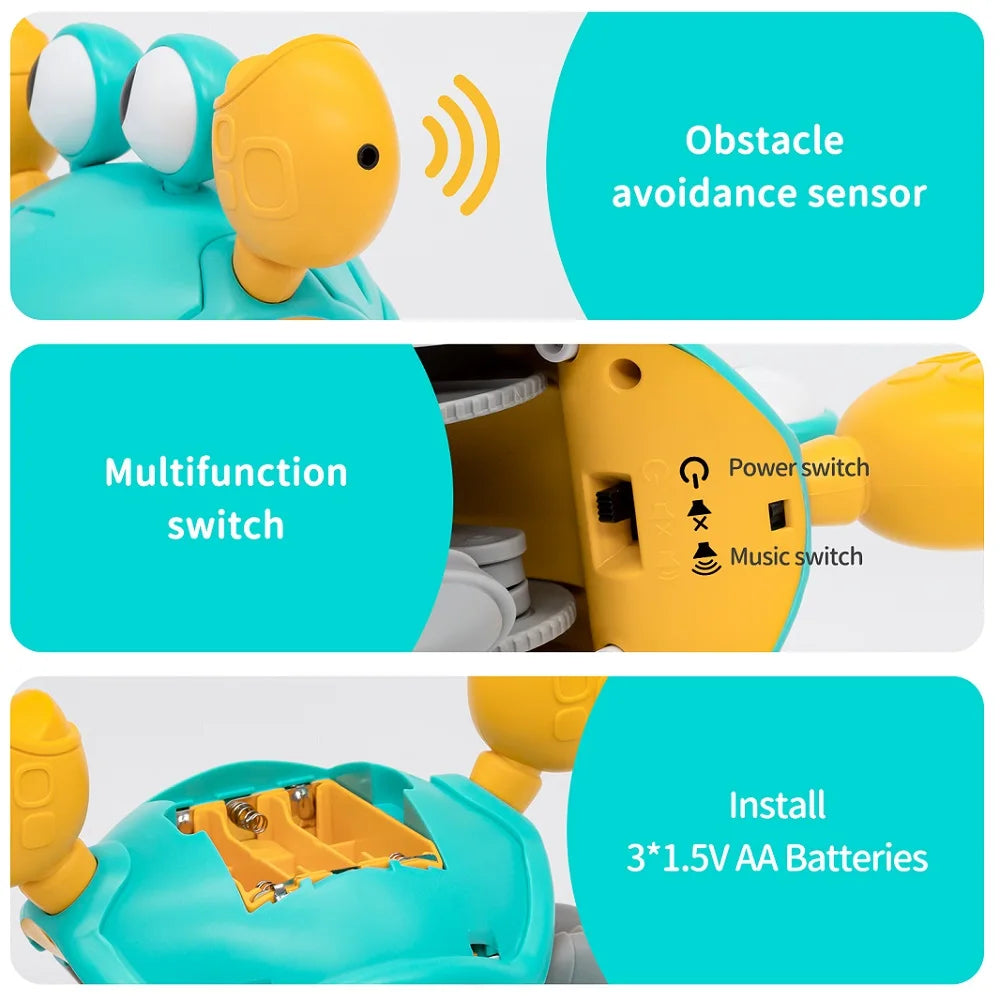 Interactive Crab Toy for Baby  with Music