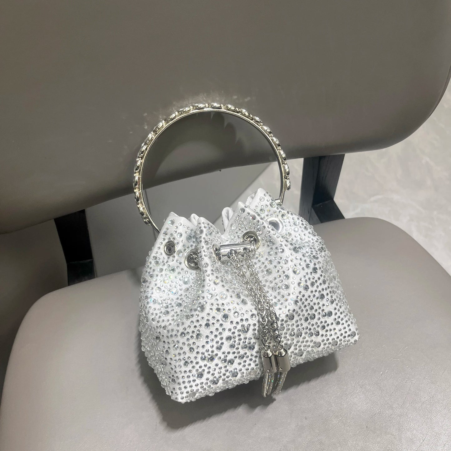 handmade Rhinestones Evening clutch