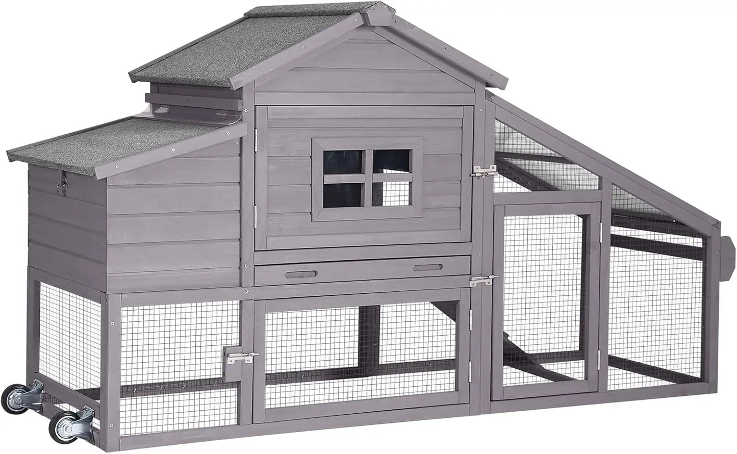 Chicken Coop, Rabbit Hutch Outdoor with Wheels