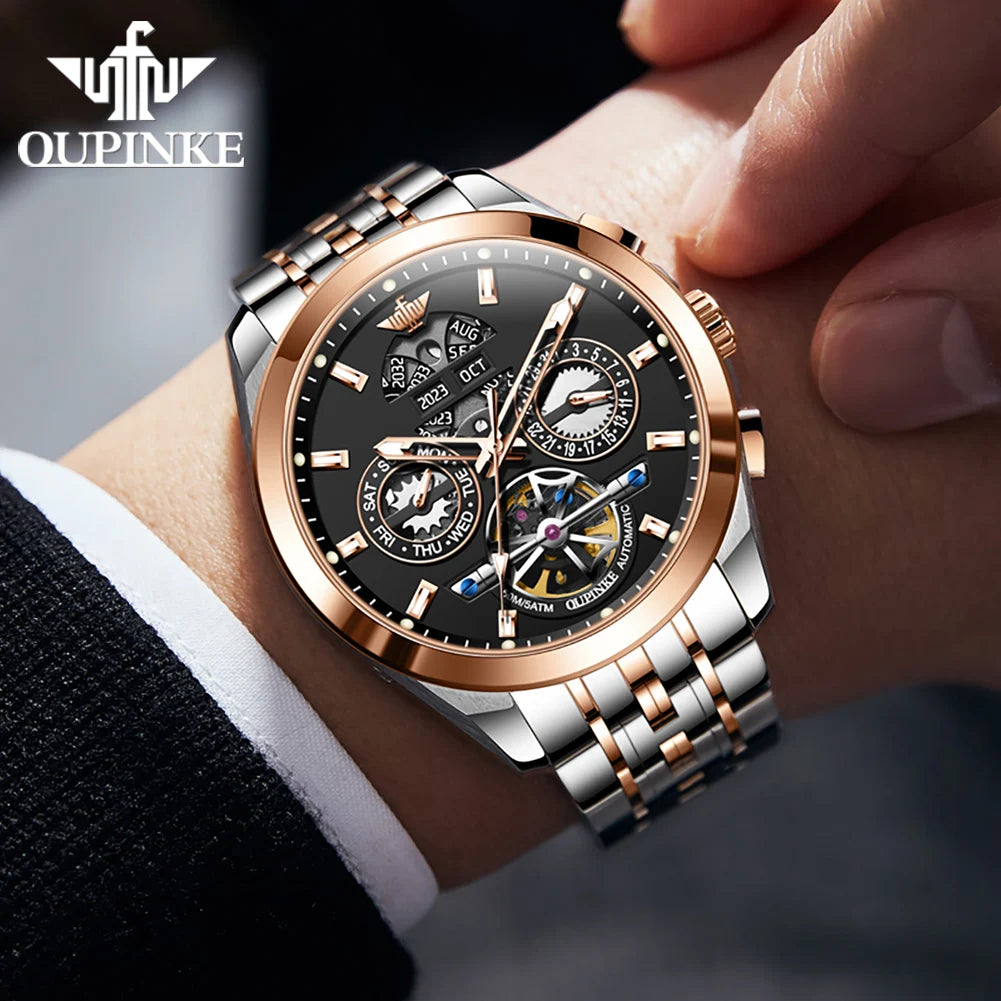 Automatic Skeleton Stainless Steel Men's Watch
