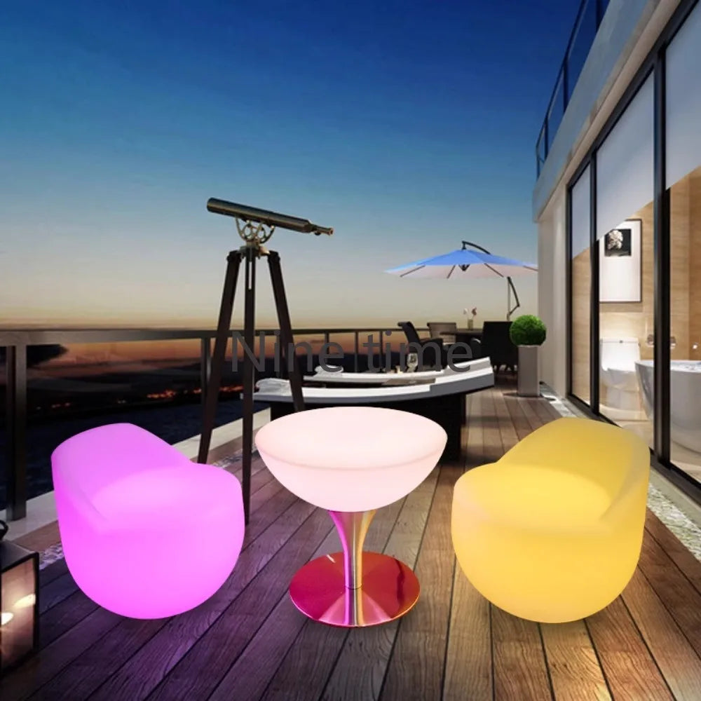 Bright Bar Patio Decor Led Tables Outdoor