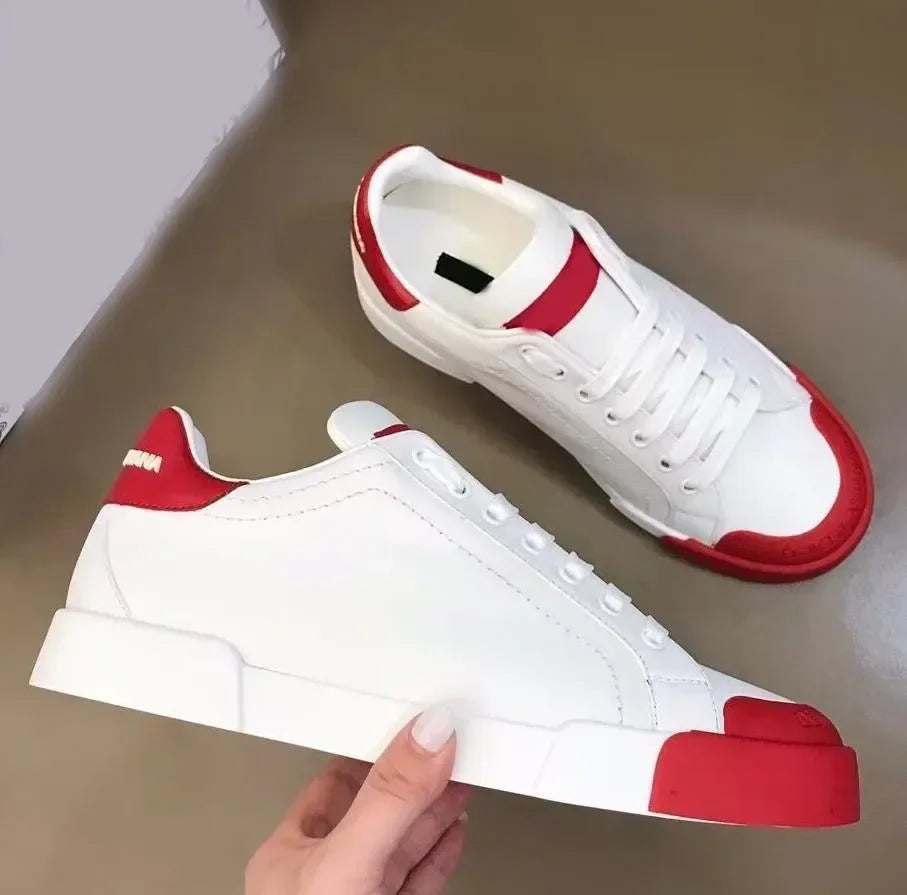 Comfortable Calf Leather Breathable Walking Shoes
