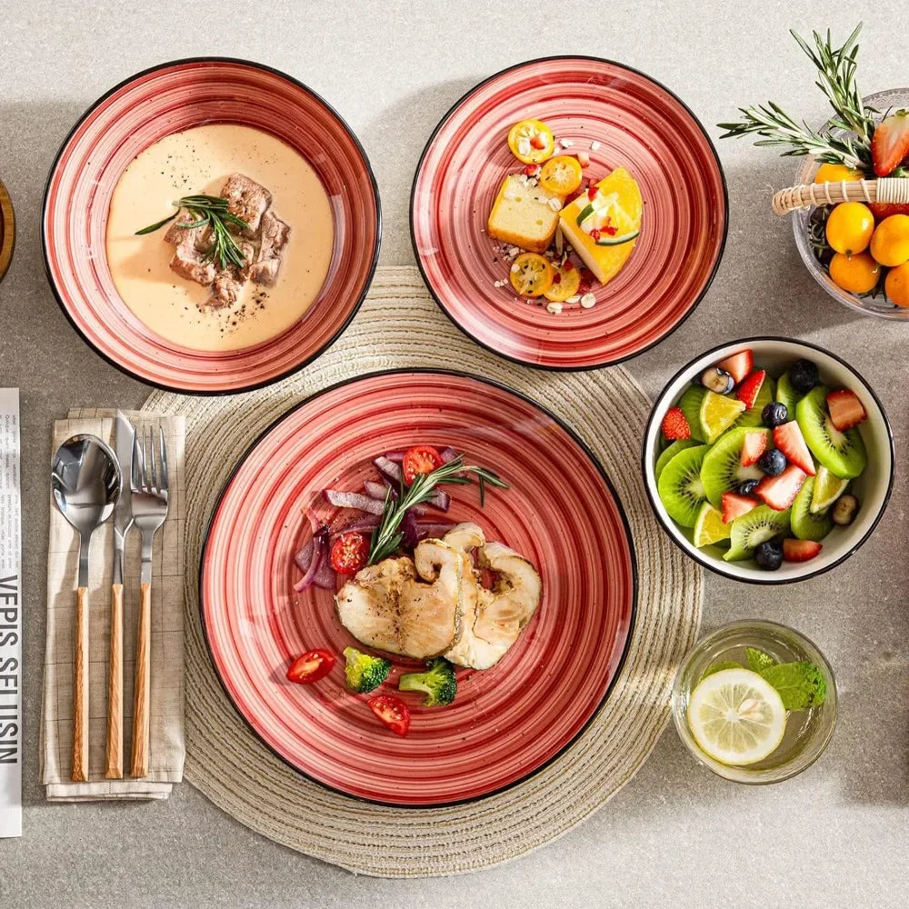Dinnerware Set, 24 Pieces