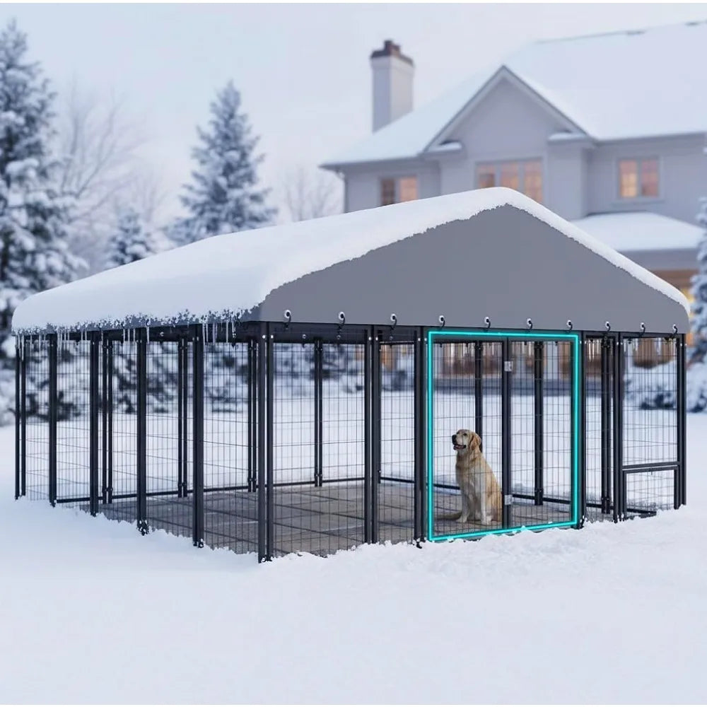 10X10FT Dog Kennel Double Door