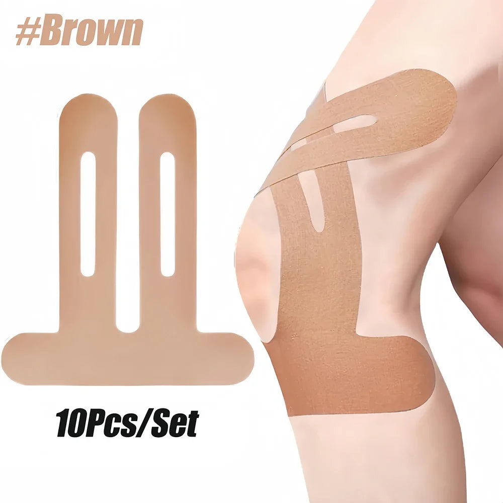 10PCS Kinesiology Precut Strip Waterproof Elastic Athletic Tape