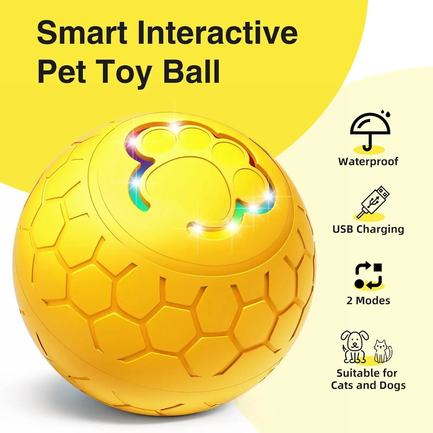 Interactive Smart Pet Ball Toys For Dogs Puppies