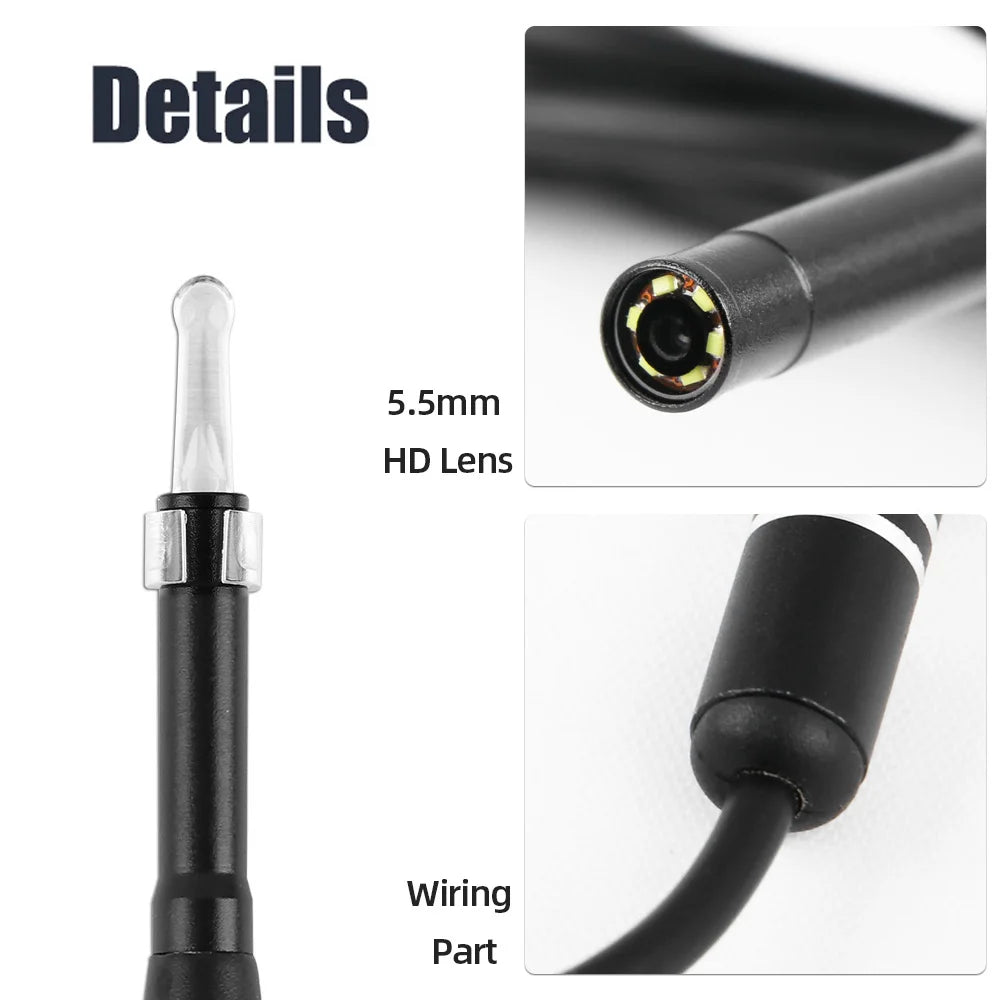 Ear Wax Removal USB Otoscope Cleaning Pick Tool