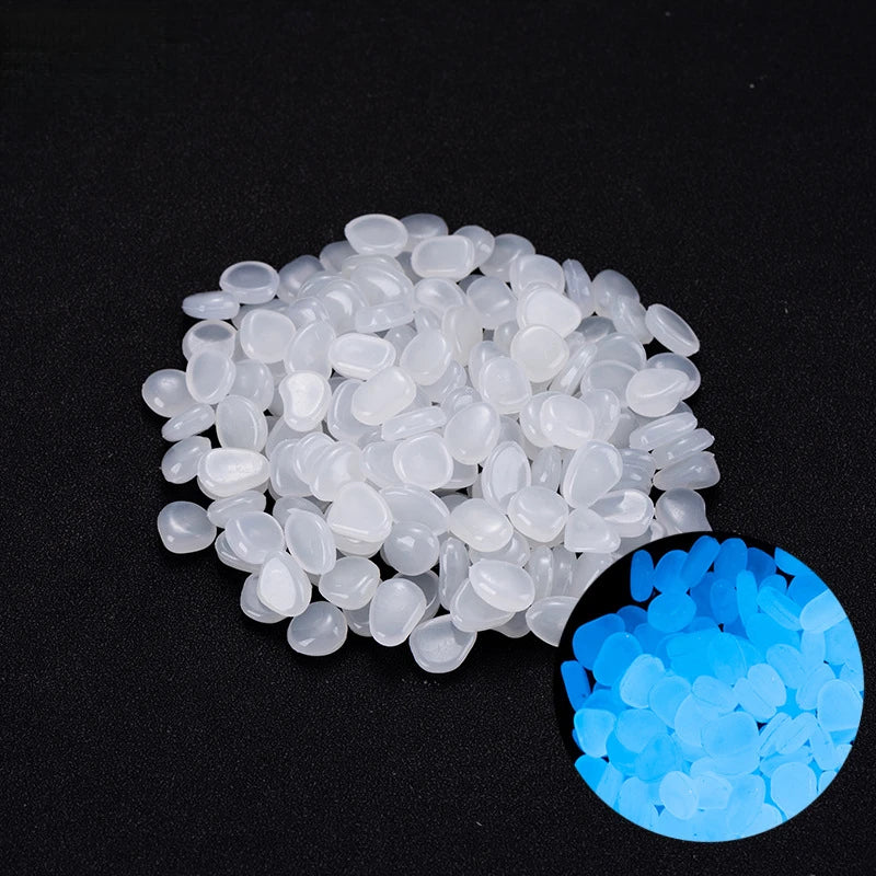 Glow-in-the-Dark 1000-2000pc Colorful Glowing Stones Garden Landscape