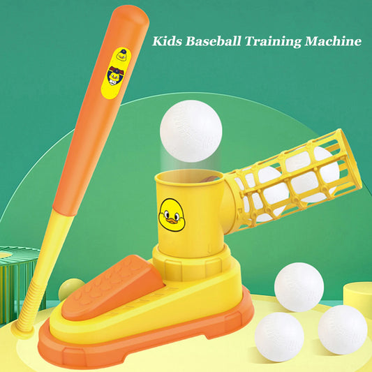 Baseball Pitching Machine For Children With Bat And 3 Baseballs