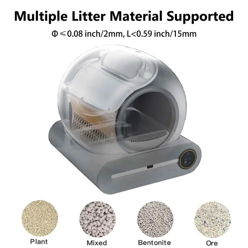 Self-cleaning Automatic Cat Toilet App Control