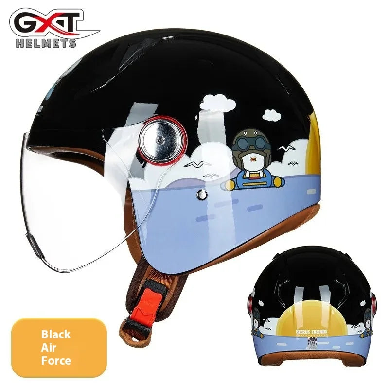 Child Cute Cartoon Motorcycle Helmet