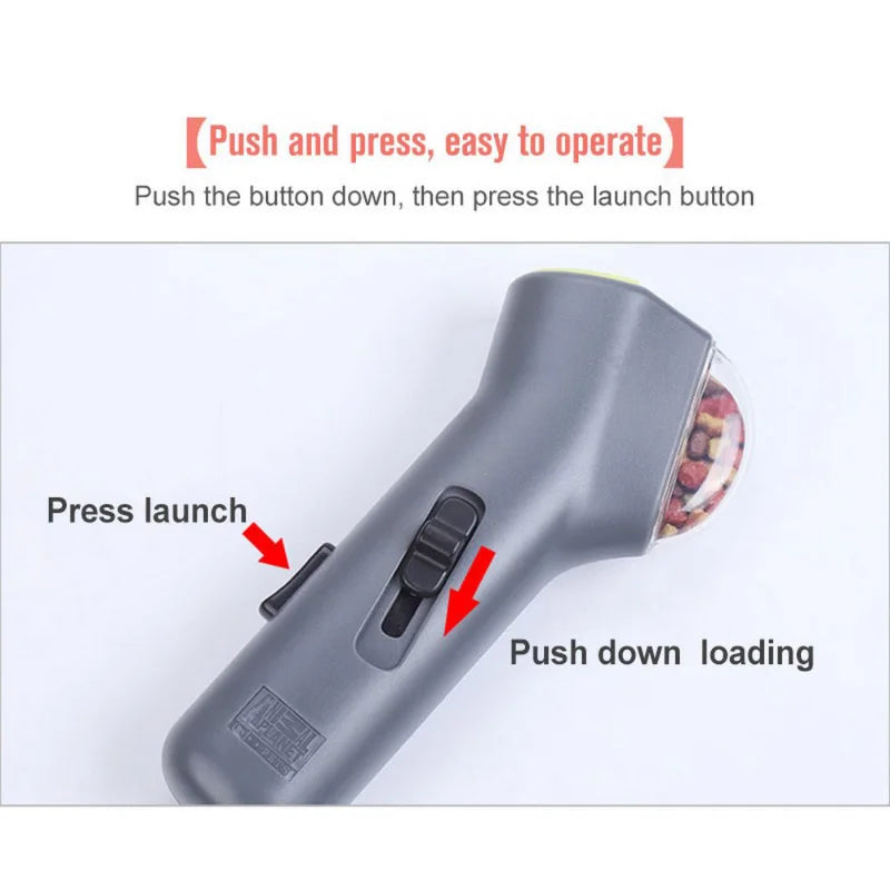 Pet Interactive Training Toy Dog Cat Treat Launcher