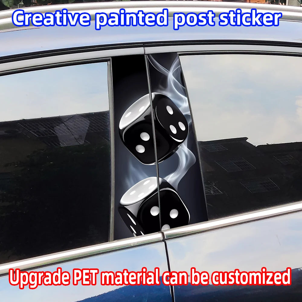 Dice B Pillar Waterproof Decorative Decals