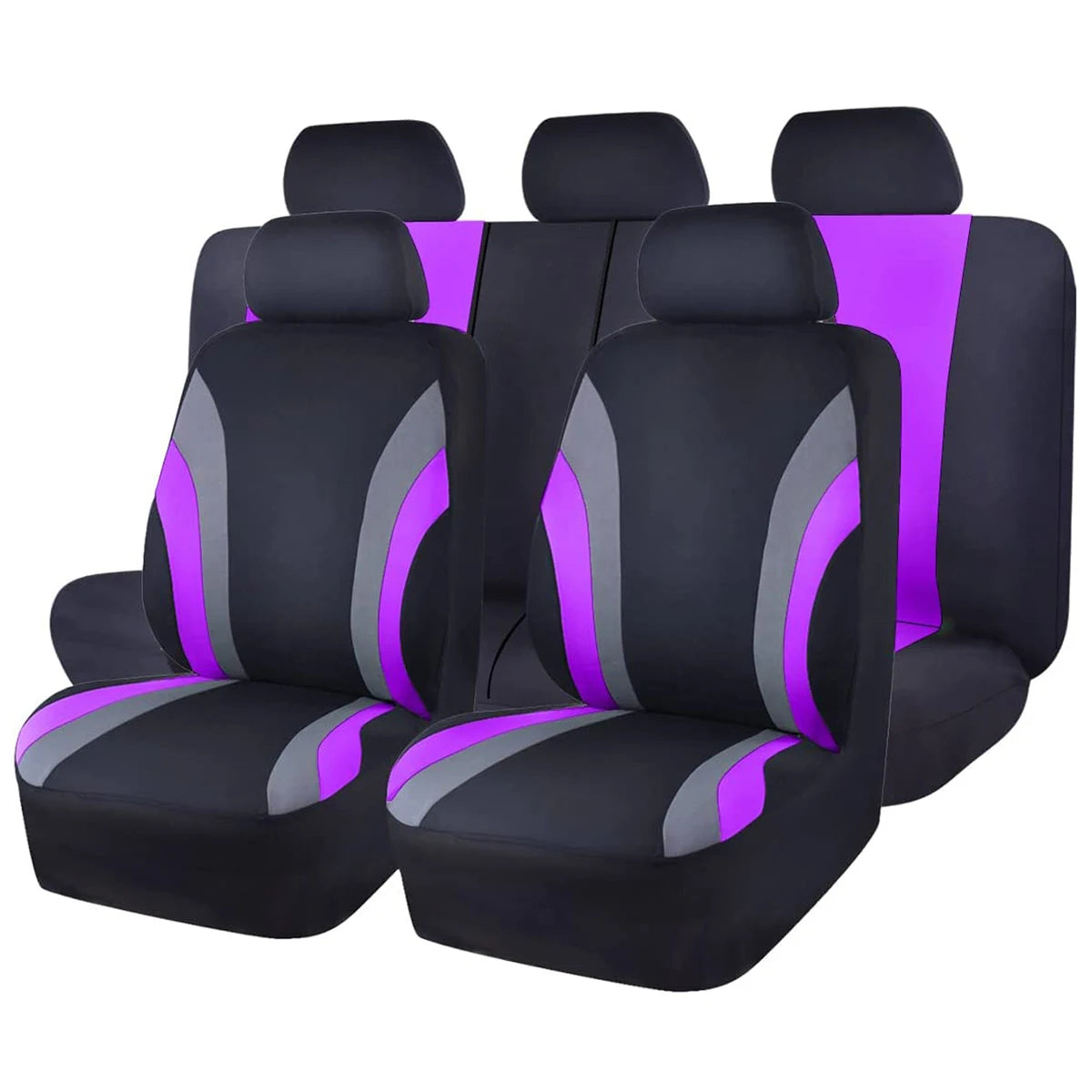 Sports Style Full Set Polyester Car Seat Covers