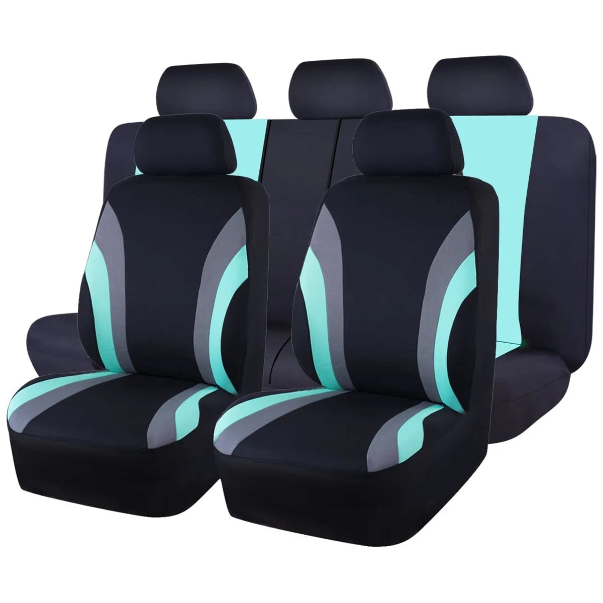 Sports Style Full Set Polyester Car Seat Covers